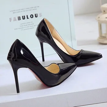

Genuine Leather sexy Super pointed high-heeled shoes shoes shoes size women's shoes