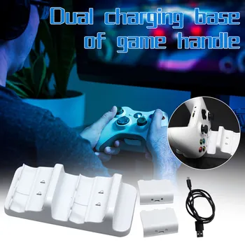 

Dual Charging Base of Game Handle Controller Charger Station Dual Charging Dock with 2 Rechargeable Battery for ONE/Slim/X