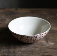 Bowl Винтажный пасторальный стиль набор керамической посуды из красных ягод/Салатник в западном стиле - Цвет: Bowl