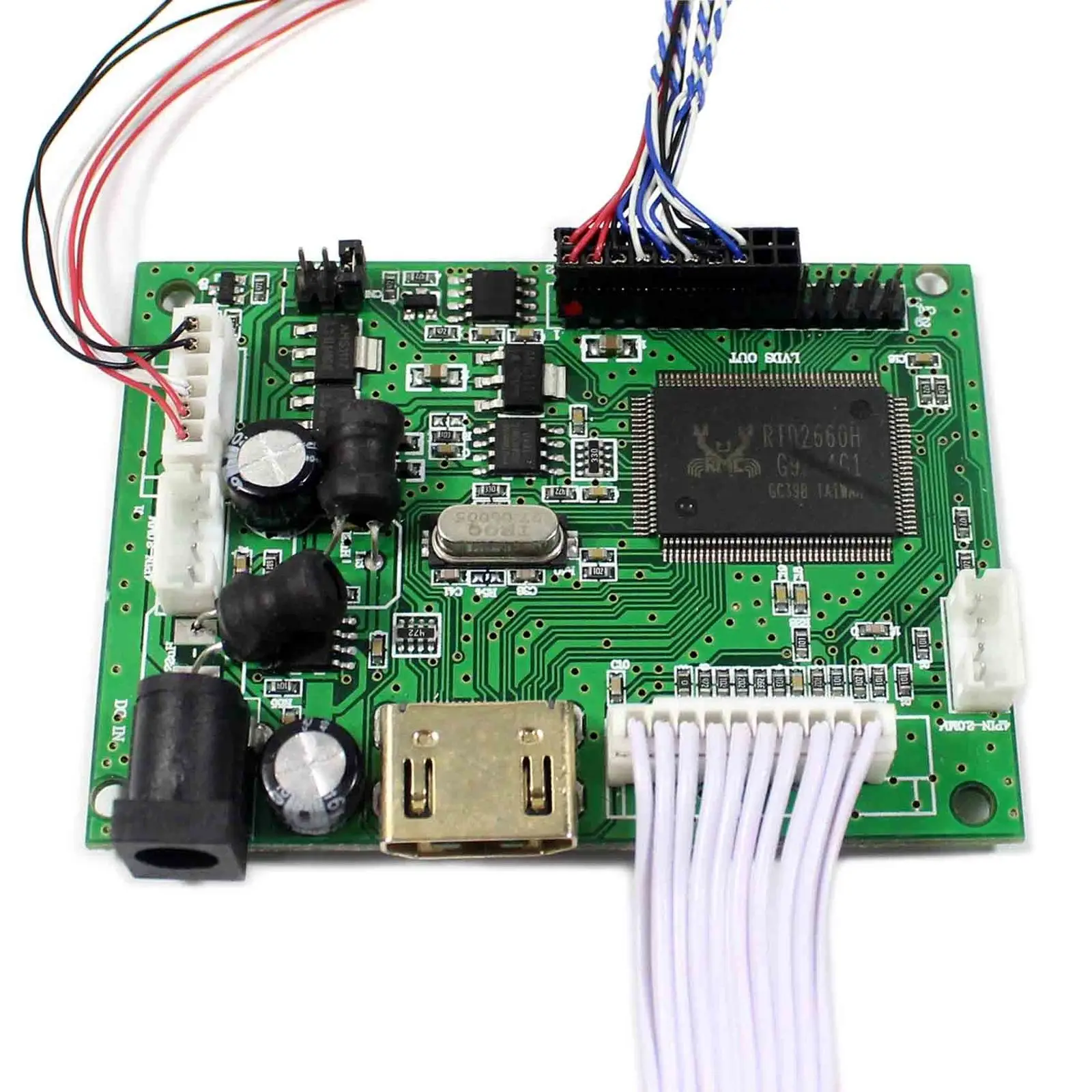 

HDMI+VGA+AV LCD Controller Board For 15.6" B156XW02 LP156WH2 1366x768 W/ Remote Control 40Pin Signal Keyboard Cable