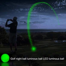 1pcs LED Night Golf Balls Luminous Glow Light Up Golf Balls Bright Night Glow Reusable Night Golf Ball Training Practice Ball