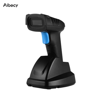 

Aibecy Handheld 1D 2D QR 2.4G Wireless Barcode Scanner Bar Code Reader with USB Cradle Receiver Charging Base for POS shop