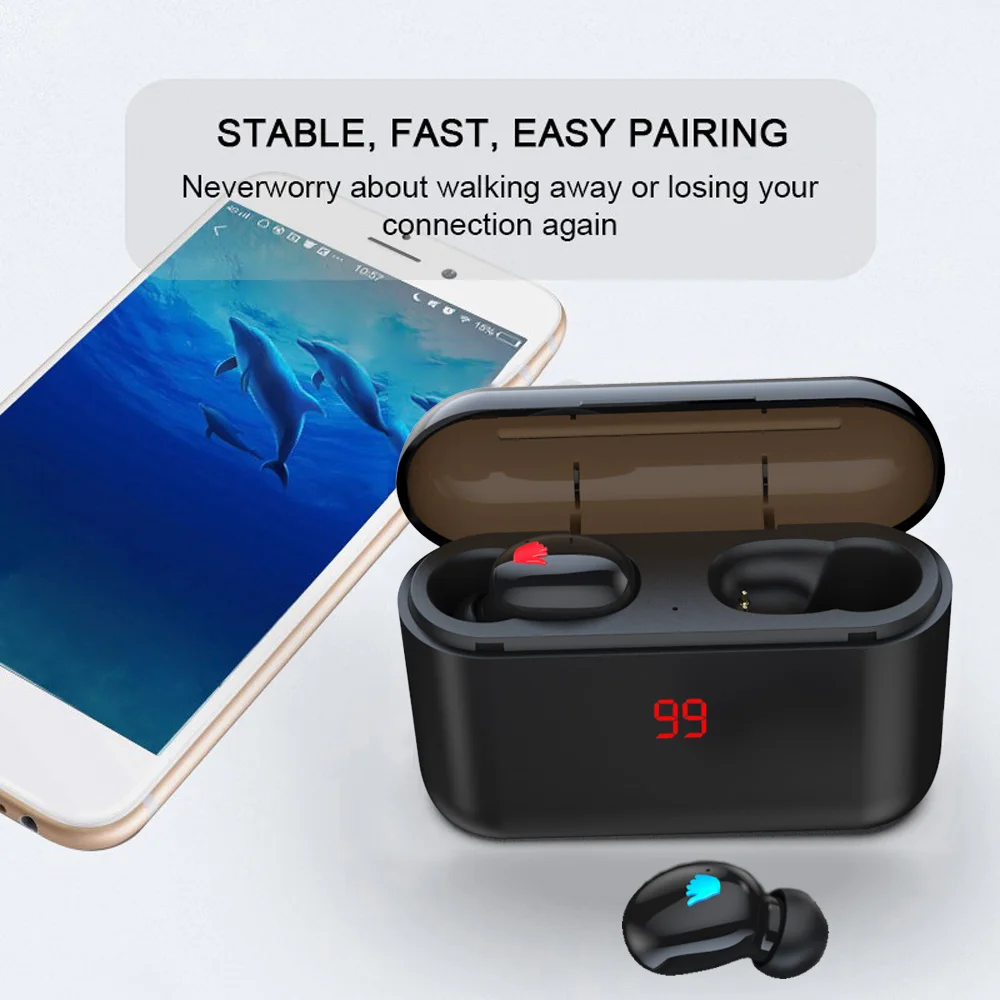 Bluetooth 5,0 наушники HBQ TWS беспроводные наушники Blutooth наушники Handsfree спортивные наушники игровая гарнитура телефон