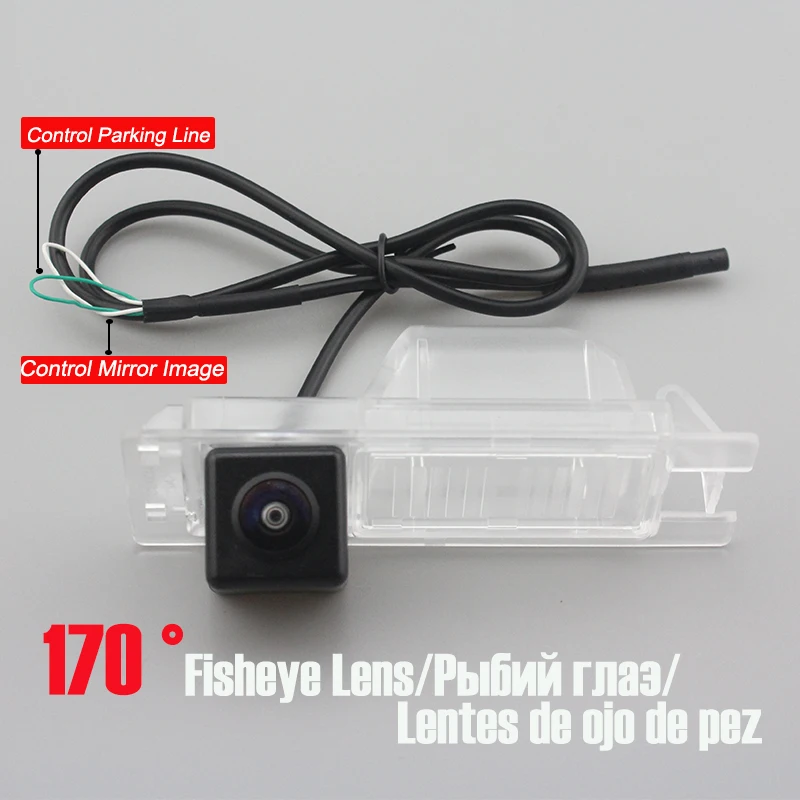 Автомобильный Обратный Камера Fisheye 170 градусов Водонепроницаемый 4 pin Управление Направляющая линия заднего хода Камера для OPEL Vectra Zafira b Corsa d c