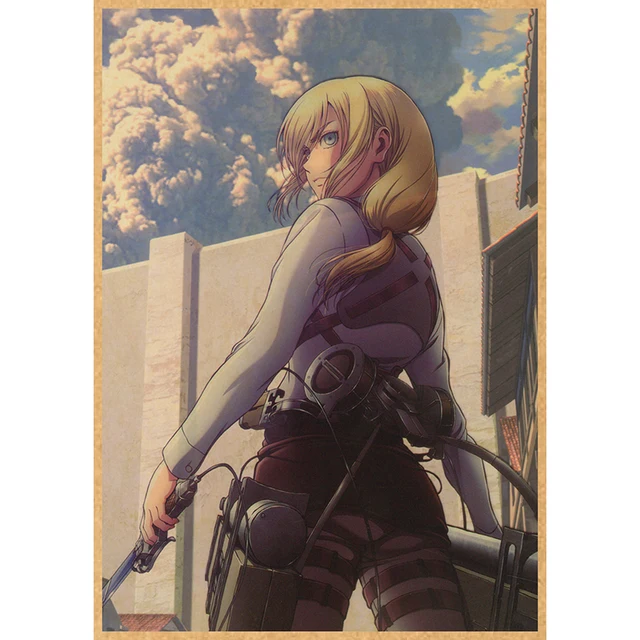 Attack on Titan Anime Poster Decor For Home Posters Room Wall Pictur Kraft Paper Retro And Prints Art Bar Cafe Stickers 34