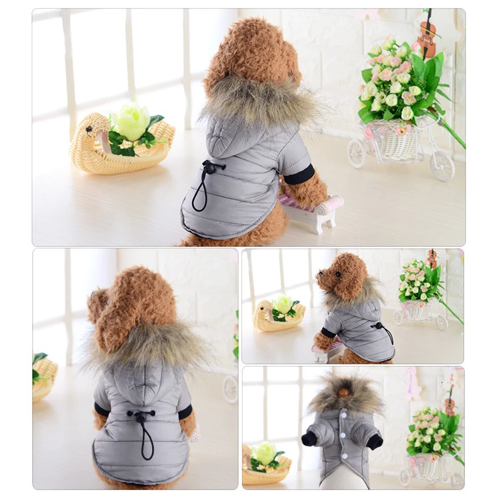 Зимний пуховик для собак, водонепроницаемый собачий Щенячий жилет, куртка, мягкая теплая зимняя одежда для собак, пальто, 3 цвета, XS-XL