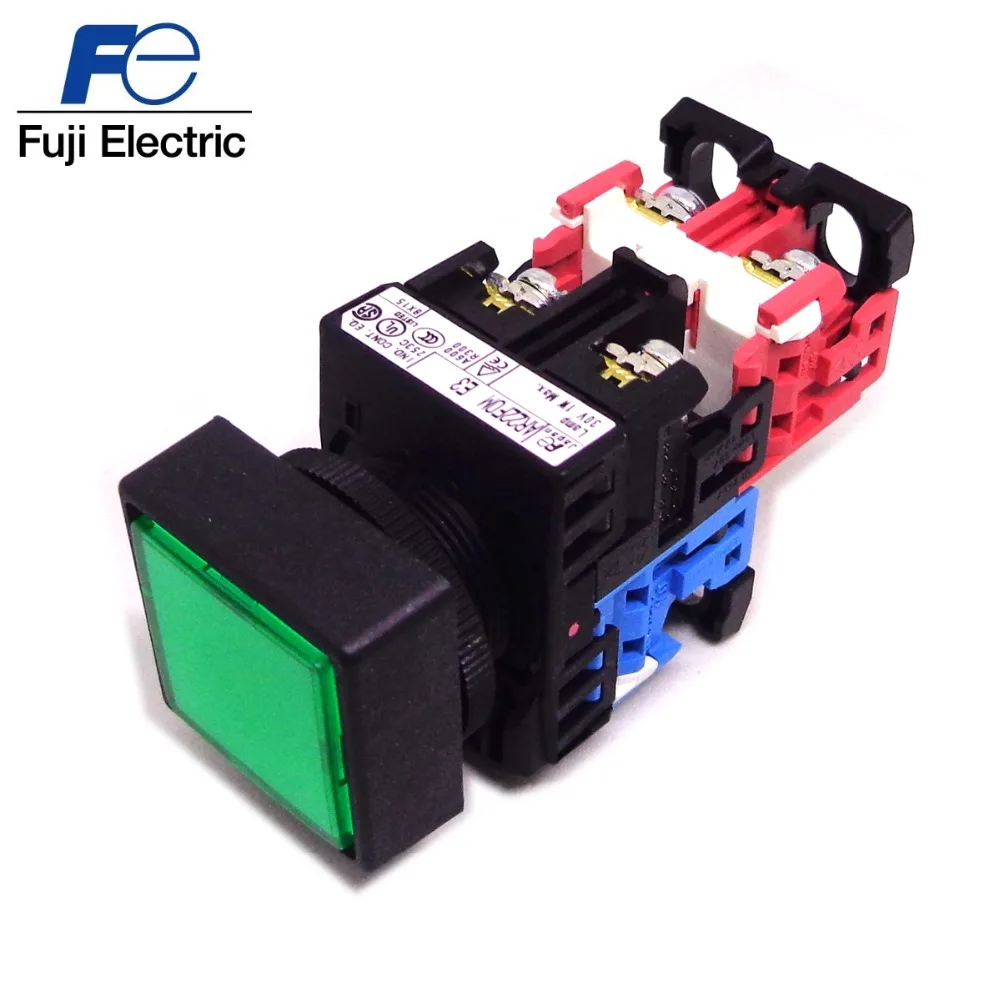 Fe fuji кнопочный переключатель AR22FOM E3 E4 22 мм AR22FOM 01 10 11 22 E3 W/R/Y/G светодиодный белый красный желтый зеленый 24V AR22FOM-11