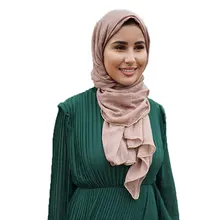 

wholesale price 180*80cm women muslim Kim Side hijab scarf femme musulman soft voile headscarf islamic shawls and wraps