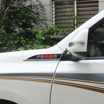 

ABS Chrome For Toyota Land Cruiser Prado 150 FJ150 2010-2019 Accessories Car Side Badge Fender Emblem Sticker Cover Trim 2pcs