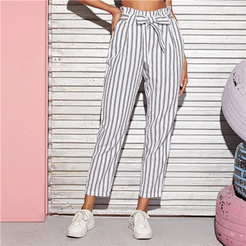 ladies casual cropped trousers