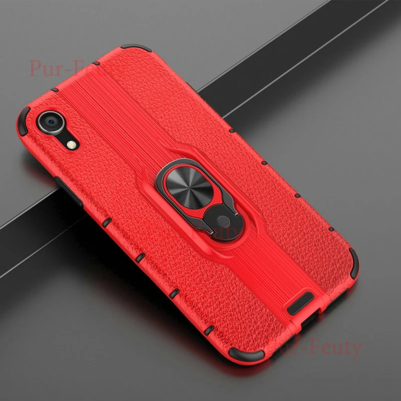 Чехол на Apple iphone XR роскошный Броня мягкий ударопрочный силиконовый бампер магнитное кольцо Броня чехол для iphone XR iphone xr
