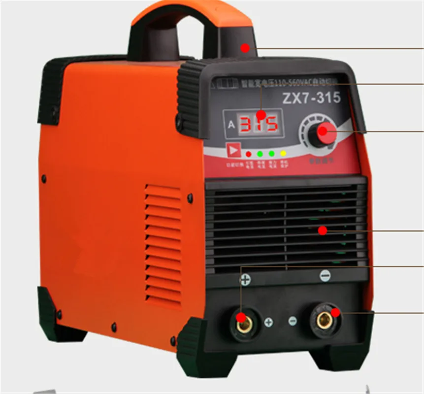 250A/315A 220V Compact Mini MMA Welder Inverter ARC Welding Machine Stick Welder ZX7-250/315 IGBT
