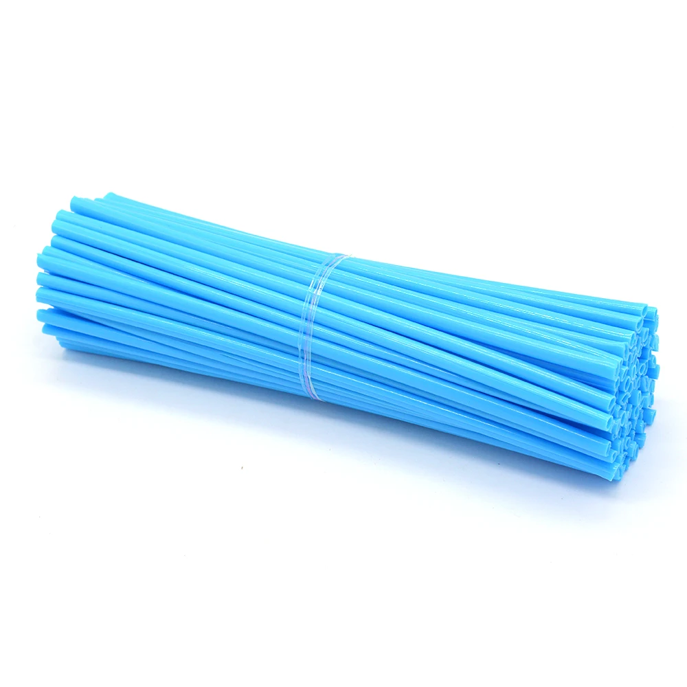72pcs Light blue 72 шт. Универсальный moto Байк эндуро Off Road обода колеса говорил скины обложки для KTM SX EXC EXCF EXC F 125 250 450 500 moto крест - Цвет: 72pcs Light blue