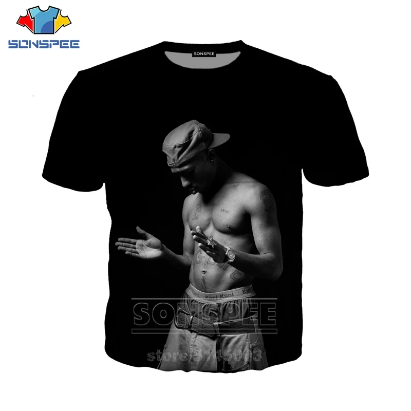 2Pac футболка Летняя мода для мужчин женщин толстовка 3D принт Рэппер короткий рукав хип хоп Уличная Топы пуловер с круглым вырезом C039-03 - Цвет: 2