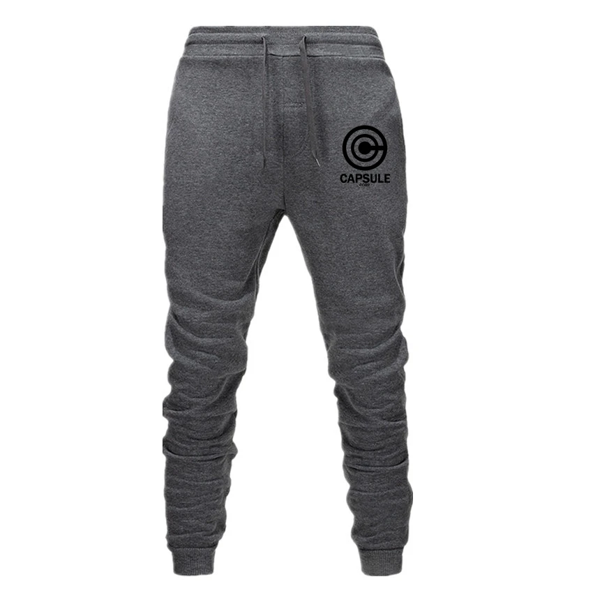 darkgrey192 Новая мода, нижняя часть спортивного костюма, мужские повседневные штаны, хлопковые мужские штаны для спорта, брюки с принтом DRAGON BALL, одежда больших размеров - Цвет: darkgrey192