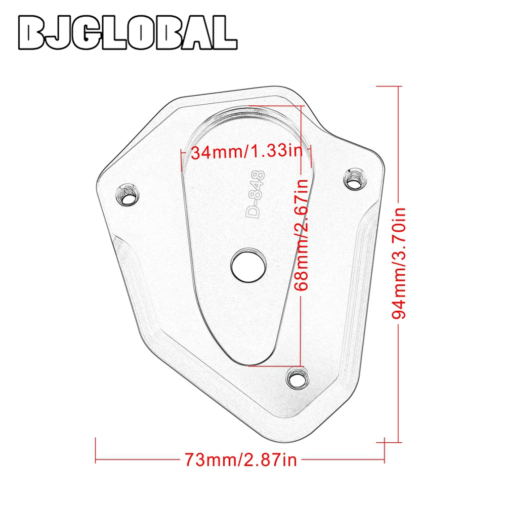 Аксессуары для мотоциклов Ducati 848 1098 1198 части подножка боковая подставка накладка удлинитель ножной увеличитель боковой стойки поддержка
