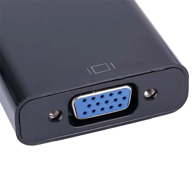 HDMI к VGA видео адаптер кабель конвертер до 1080P цифровой аналоговый ПК, HDTV, dvd-плеер, ноутбуки и т. Д.-черный