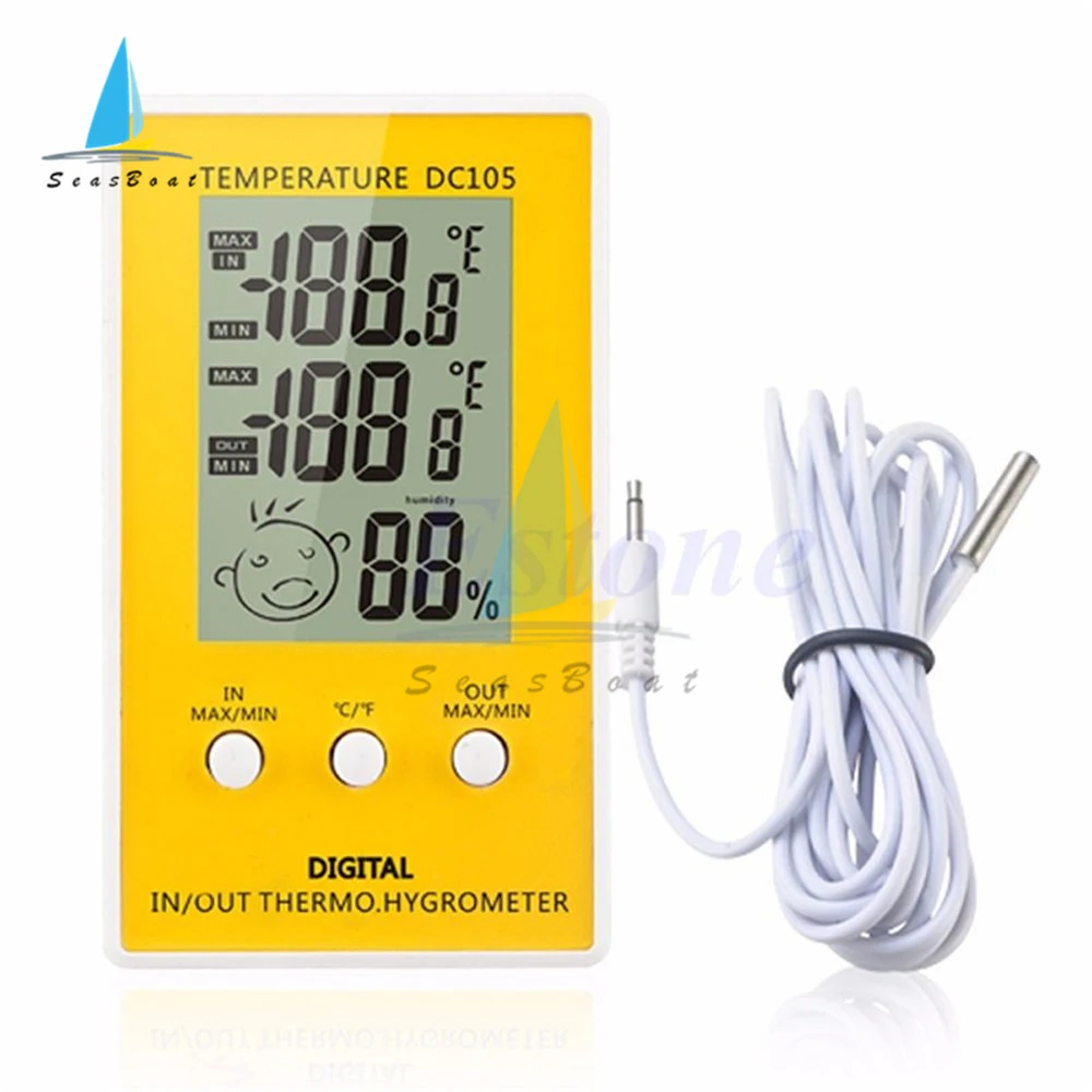 Digital Lcd Thermometer Hygrometer Dc105 Temperature Humidity Meter