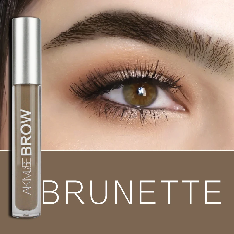 04 BRUNETTE KIMUSE крем для увеличения бровей, быстросохнущий, стойкий, водонепроницаемый, черный, коричневый, кофейный, для рисования бровей, жидкий оттенок для бровей, KS601 - Цвет: 04 BRUNETTE