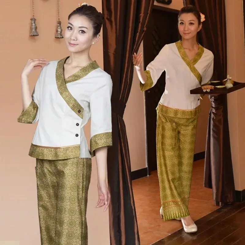 

2019 новый индивидуальный костюм для салона красоты тайского отеля