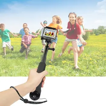 

PULUZ PU416 Waterproof Aluminum Alloy Extendable Handheld Selfie Stick for DJI Osmo Action Monopod Release Long Screw Lanyard