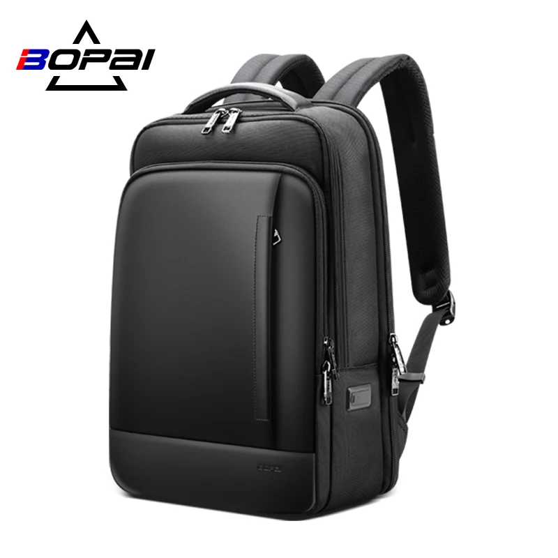 BOPAI Business Backpack Men Waterproof Large Laptop Back Pack For Teenagers Schoolbag 15.6 Inch Computer Bag Male Travel Bookbag