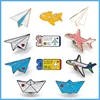 Broches en émail, souvenirs pour enfants, broches d'avion, broches, sac à dos, vêtements, Badge, billet d'avion, bijoux pour enfants, amis ► Photo 1/6