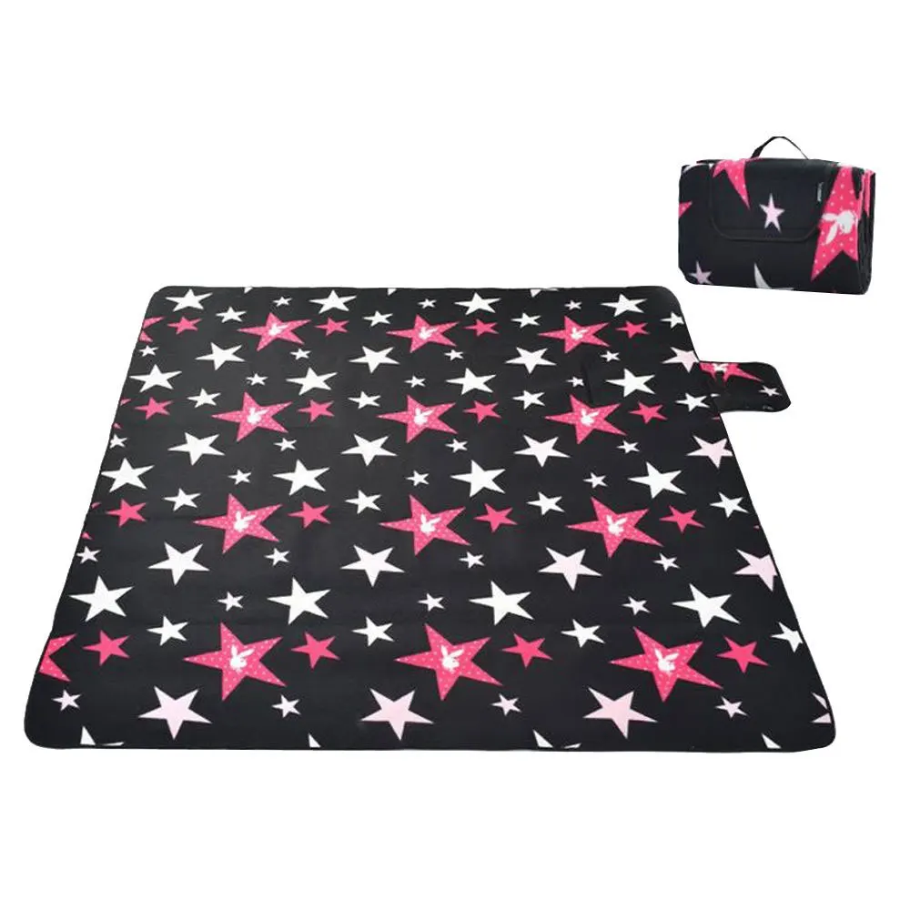 red star Коврик для путешествий 200*200 см, 6 размеров, без песка, пляжный матрас, напольный коврик для газона, походный коврик для первой помощи, коврики для пикника, уличное одеяло - Цвет: red star