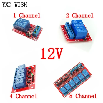 

12V 1 2 4 8 Channel Relay Module with Optocoupler Relay Output 1 2 4 8 Way Relays Module 12 V DC For arduino DIY Kit Relays
