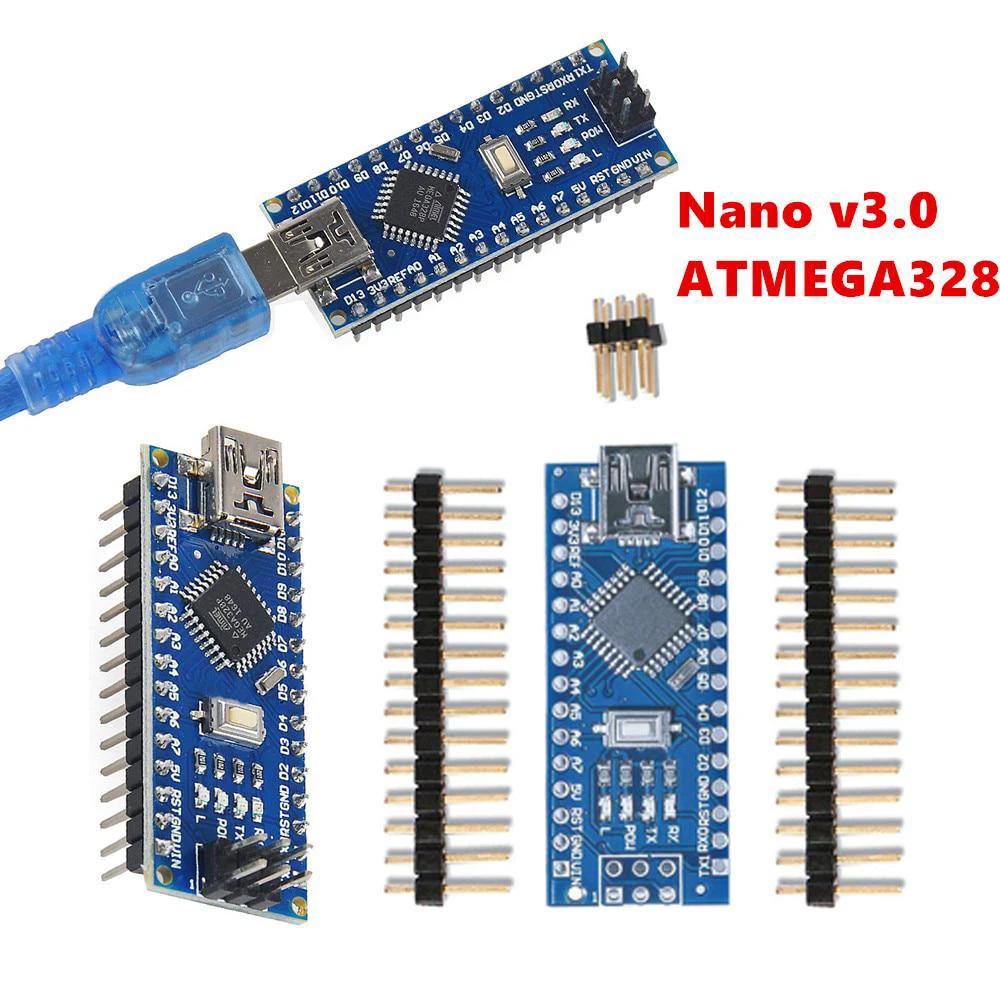 Nano V3.0 Nano Board ATmega328P/CH340 5V 16M Micro-Controller Board Compatible with Cable Microcontroller Board for Arduino
