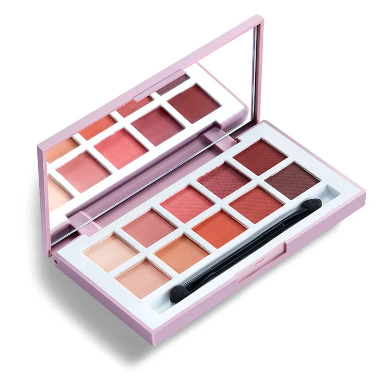 

Eyeshadow tray ten-color bean paste earth mermaid pumpkin matte pearlescent nude makeup beginner