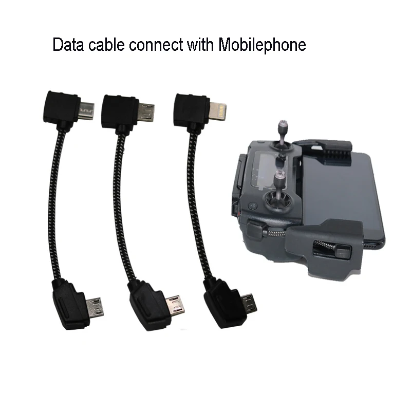 Пульт дистанционного управления кабель для передачи данных для DJI Mavic Mini/Pro/Air/2 провода подключения мобильного планшета передачи Android Micro USB/type-c IOS