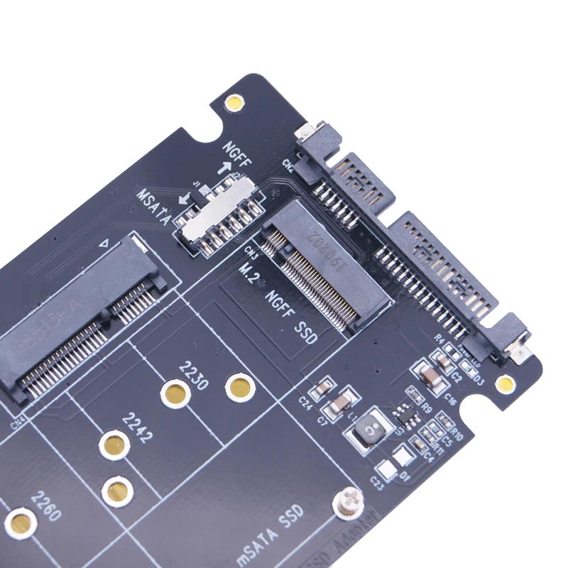 2-in-1 M.2/MSATA to SATA 3.0 & USB 3.0 Adapter: Convert and Connect SSDs to 2.5