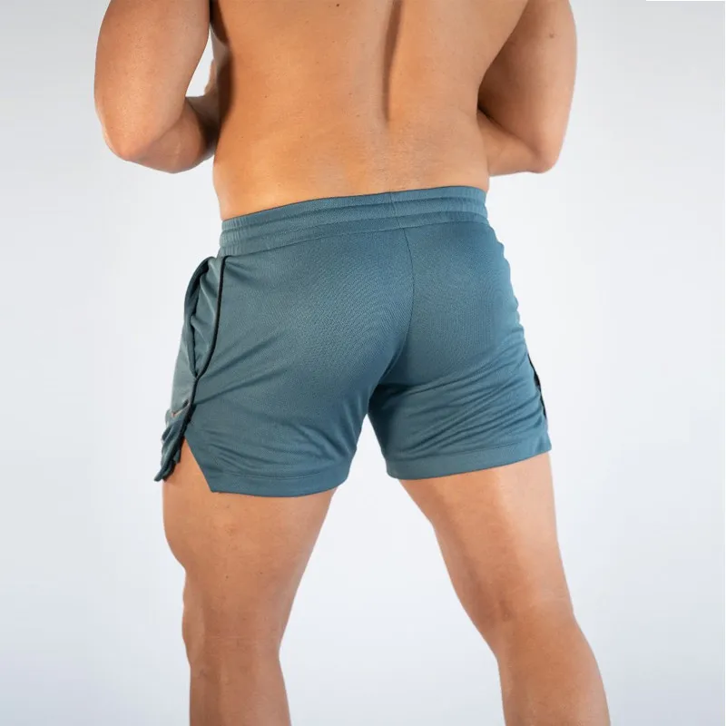 2019 New Summer Men Fitness Bodybuilding shorts Mens Mesh Breathable Quick Drying Fashion Casual Joggers shorts Sportswear