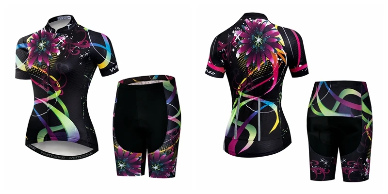 2021 JPOJPO Cycling Jersey Sets Women mtb Racing Bicycle Shirt Clothing Ropa Ciclismo Summer Short Sleeve Bike Jersey Shorts Set