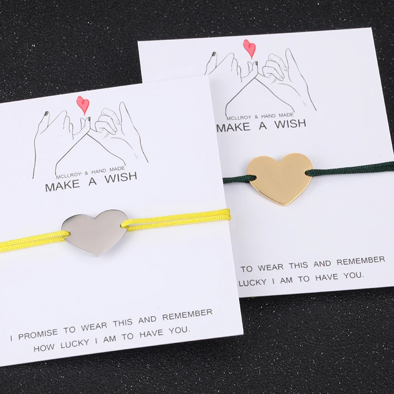 Pulseras de distancia personalizadas para parejas