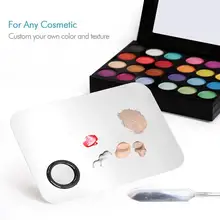 Профессиональная косметическая палитра для смешивания из нержавеющей стали с шпателем для тиснения трафареты для лака гелевая основа для теней