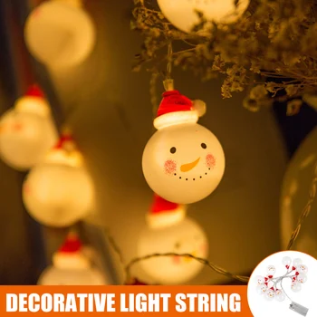 

1.5M 10 LEDs Santa Claus String Lights Snowman Christmas Tree Decoration Lights Flashing Lights QJS Shop