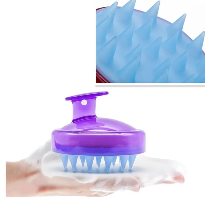 1 Pcs Silicone Hair Brush Shampoo Scalp Brush Comb Head Spa Slimming