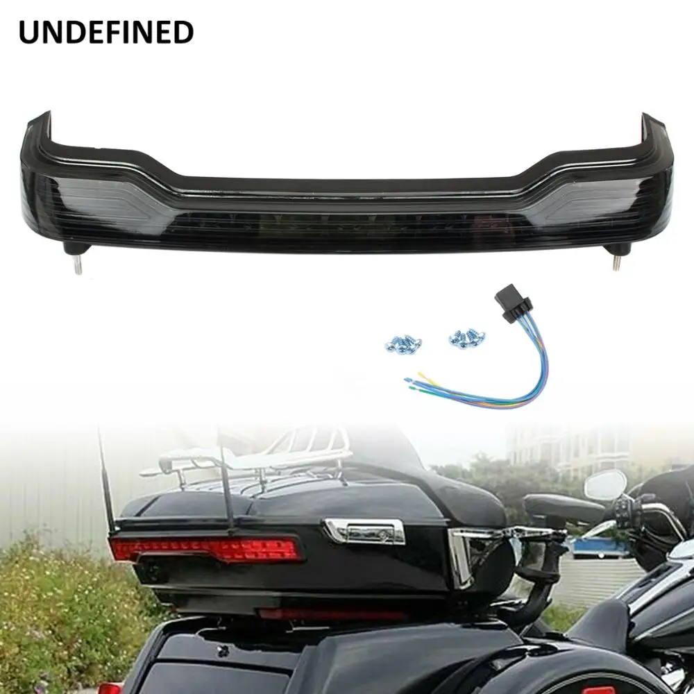 

Smoke LED Tour Pack Brake Light Trunk King Turn Run Tail Light For Harley Electra Glide Road Glide Ultra Limited FLHTK/CU 14-19