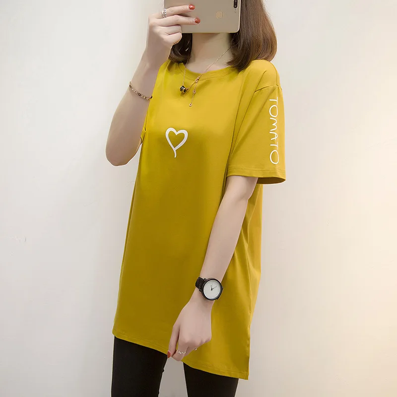 

T Shirt Women Summer Cotton 2019 New Fashion O-Neck Print Tshirt Female Tee Tops Casual Woman T-shirt Plus Size Clothes Harajuku