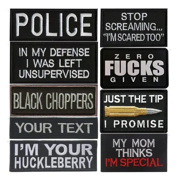 

CREATRILL Embroidery Just The Tip I Promise Patch Mom thinks special Morale Decorative Patches Stop Sreaming Tactical Badges