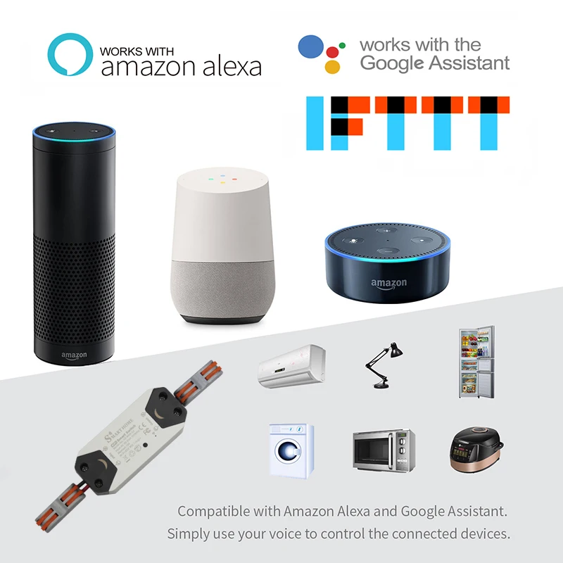 DIY WiFi Smart Light Switch Universal Breaker Timer Wireless Remote Control Works with Alexa Google Home Smart Home