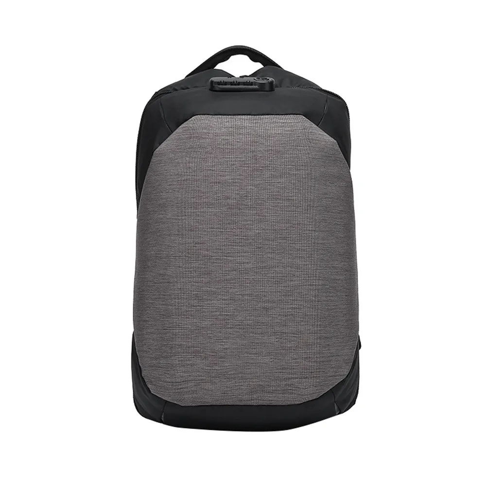 External USB Charging Backpack Men 15Inch Laptop Backpack Multifunction Nylon Waterproof Fashion Travel Schoolbag male Backpacks - Цвет: Light gray