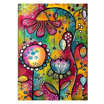 

DIY Diamond Embroidery Cross Stitch Color Flower Diamond Painting Cross Stitch Full Round Drill Decoration Gift