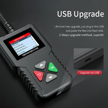 

OBDII Code Reader Engine Analyzer Diagnostic Scan Tool Portable Full Function Automobile Fault Diagnostic Instrument
