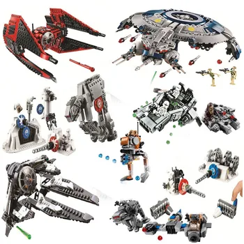 

2020 New Star Tie Fighter Microfighters Wars The Rise Of Skywalker With Building Blocks Starwars Toys For Children