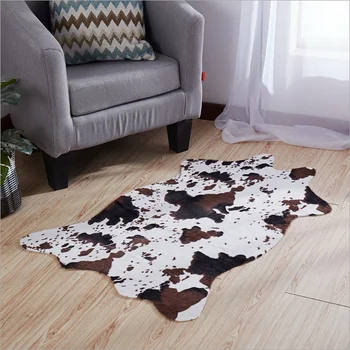 

European and American Style Polyester Material Animal Skin Pattern Bedroom Decorative Carpet Living Room Mat