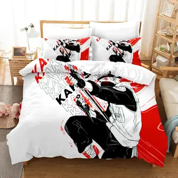 

Comic Naruto Bedding Set Bedroom Decor White Blackground Hypoallergenic Quilt Cover 1PC Duvet Cover with Pillowcase Dropship