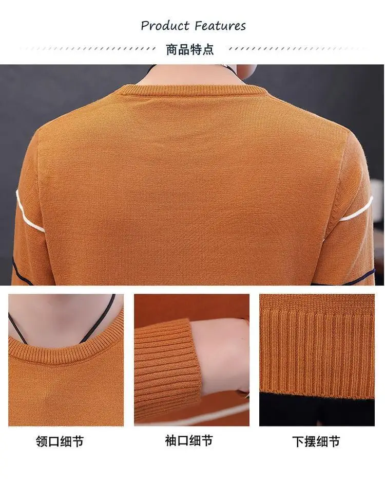 brand social cotton thin men pullover sweaters casual crocheted striped knitted sweater men masculino jersey clothes